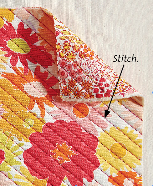 Quilt the backing