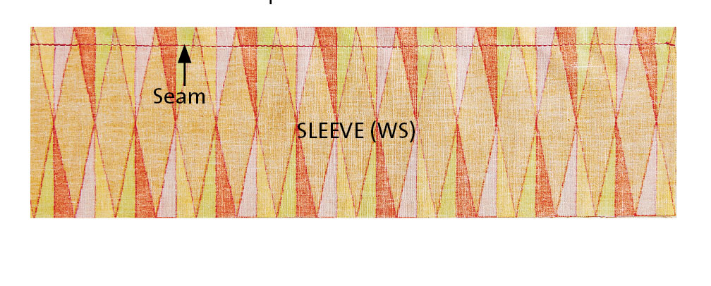 Align and stitch the book cover sleeves