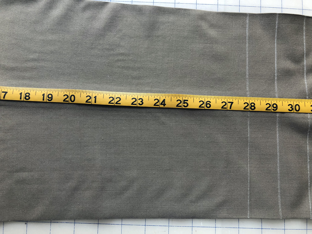 Mark your finished inseam measurement.