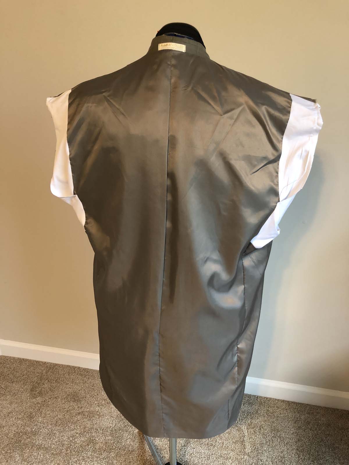 adjusted suit jacket lining