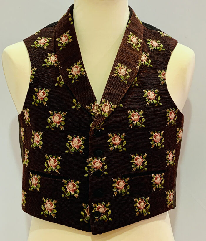 hand-embrodiered waistcoat from turn of the 19th century.