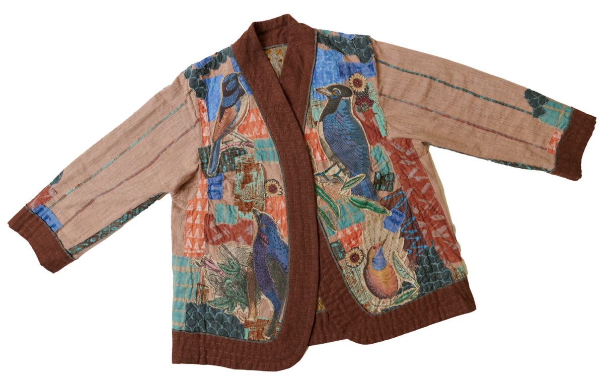 Boro Stitching Web Extra Jacket Flat Lay