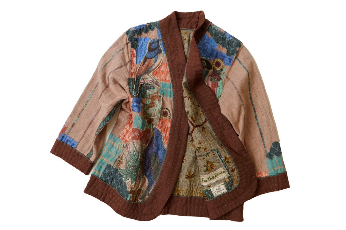 Boro Stitching Web Extra Jacket Flat Lay