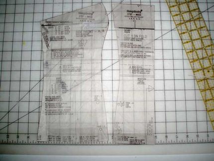 Side pieces of pattern