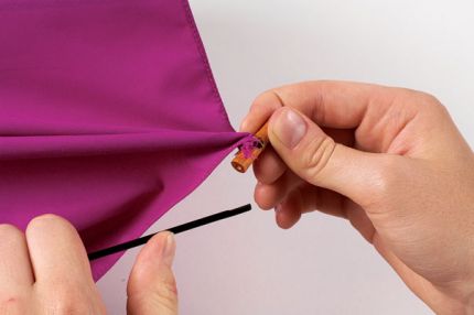 Attach the tips to the rib ends