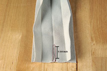 mark the armhole binding