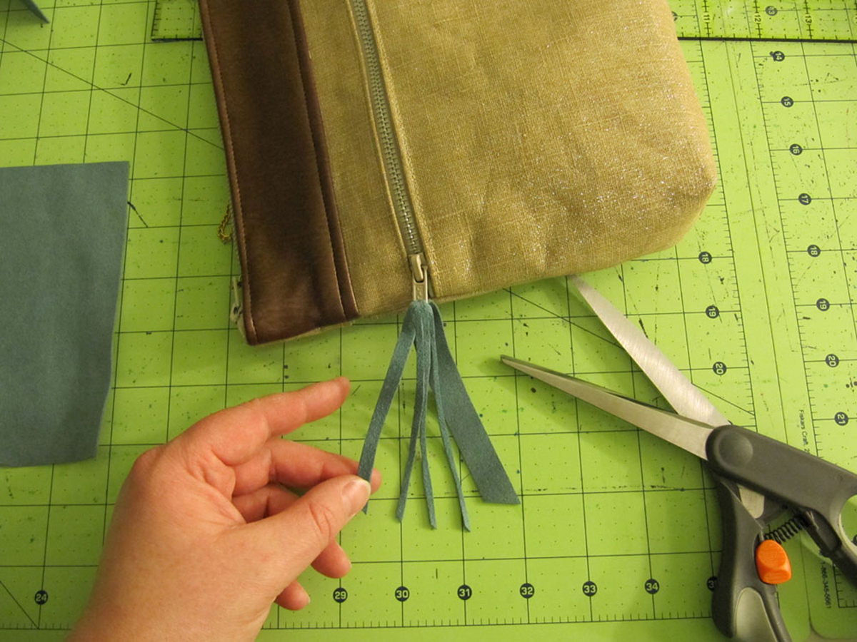 Suede Tassel Step 3