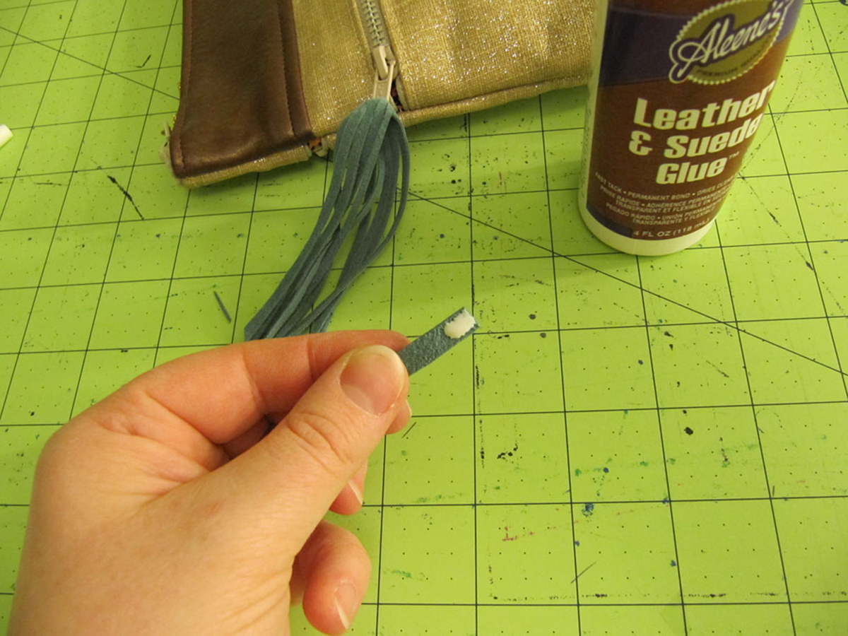 Suede Tassel Step 4A
