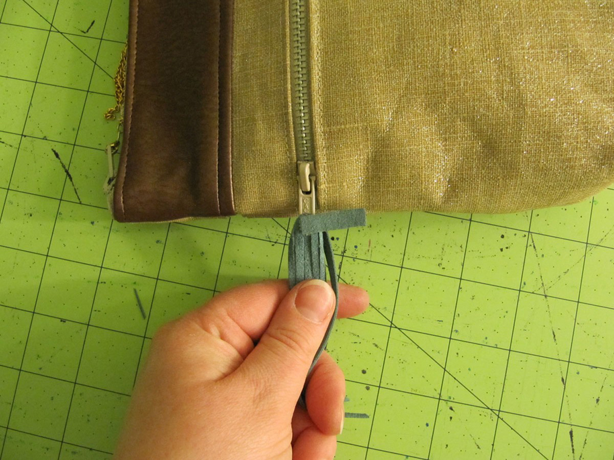 Suede Tassel Step 4B