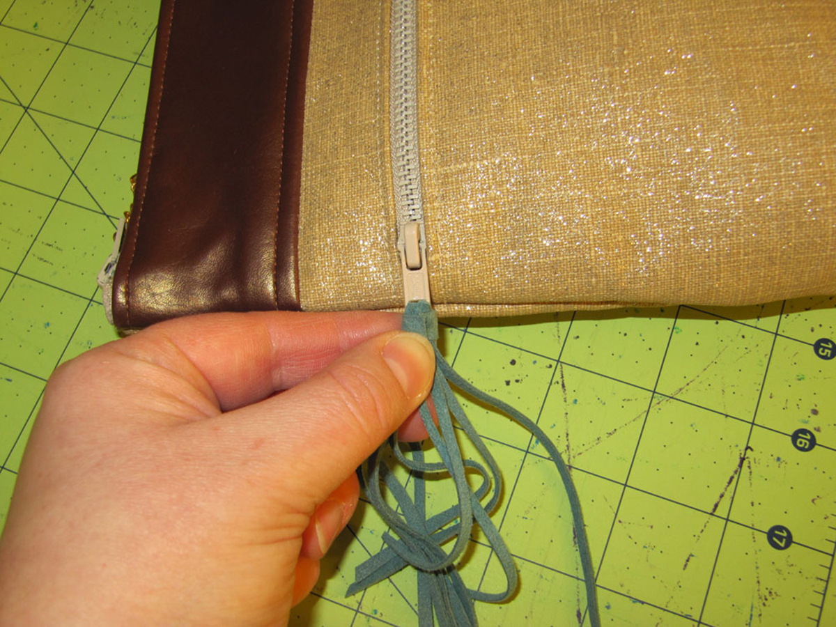 Suede Tassel Step 5