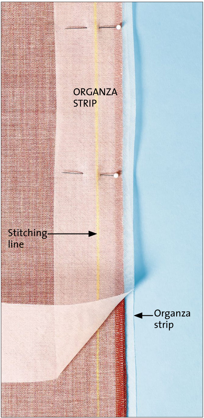 Pin the garment