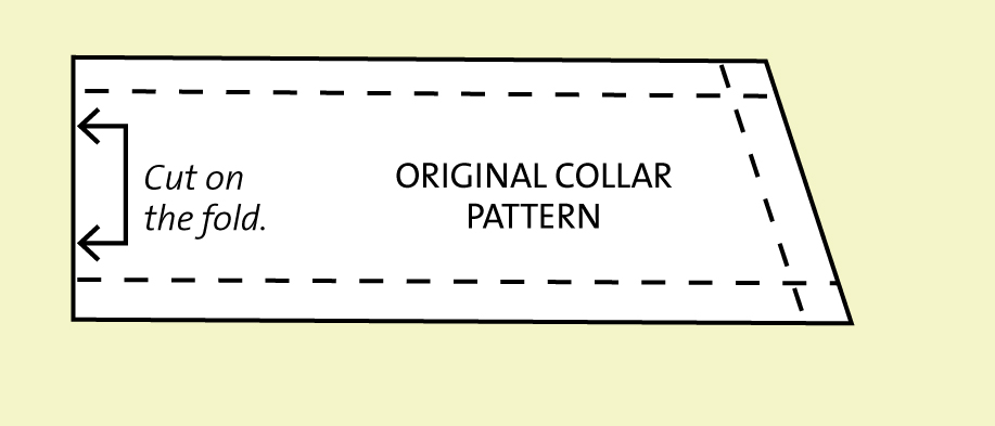 Half Collar Pattern Piece