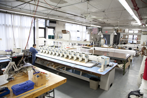 Space for embroidery machine 