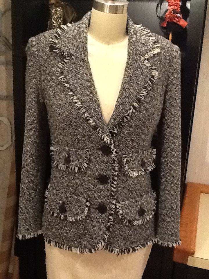 Couture Jacket with fringed edges
