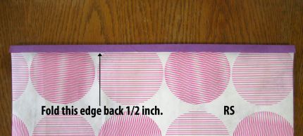 Fold back edge
