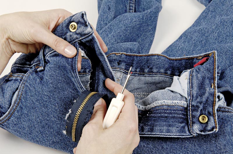 Remove the zipper