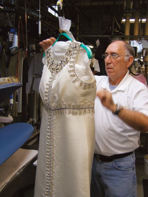 restoring osca de la renta cocktail dress - after