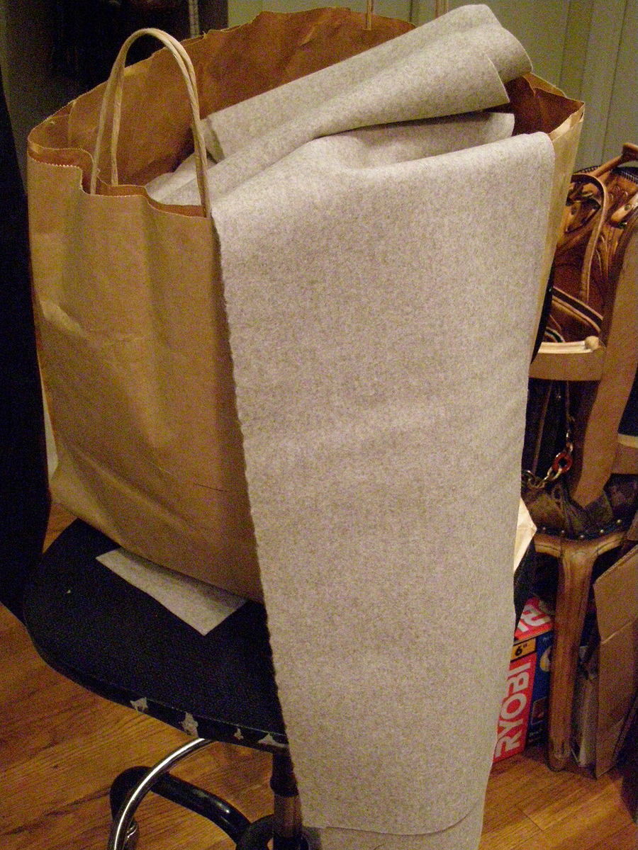 tailoring felted wool part 1 materials