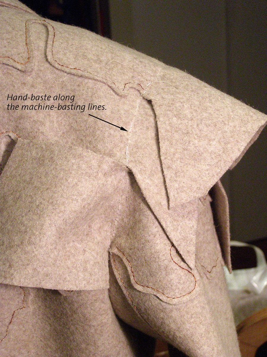 how to install sleeves tailored wool coat 6