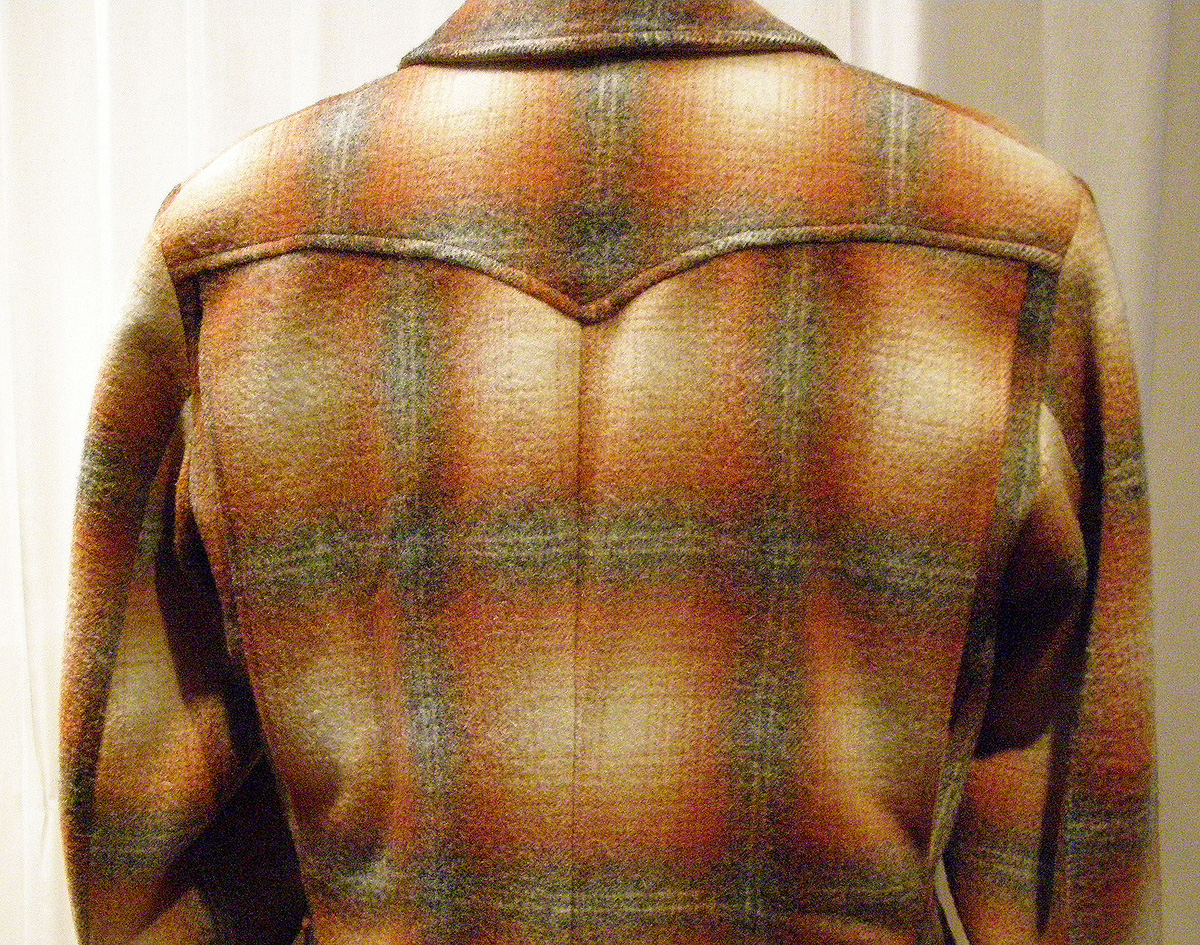 vintage coat with action back detail