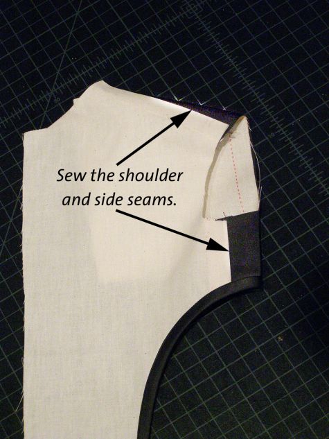 the loden sleeve, part 2 sew shoulder and sleeve seams