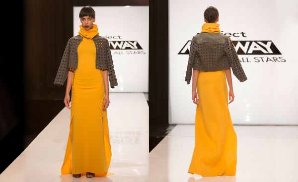 Sonjia's winning high-fashion look