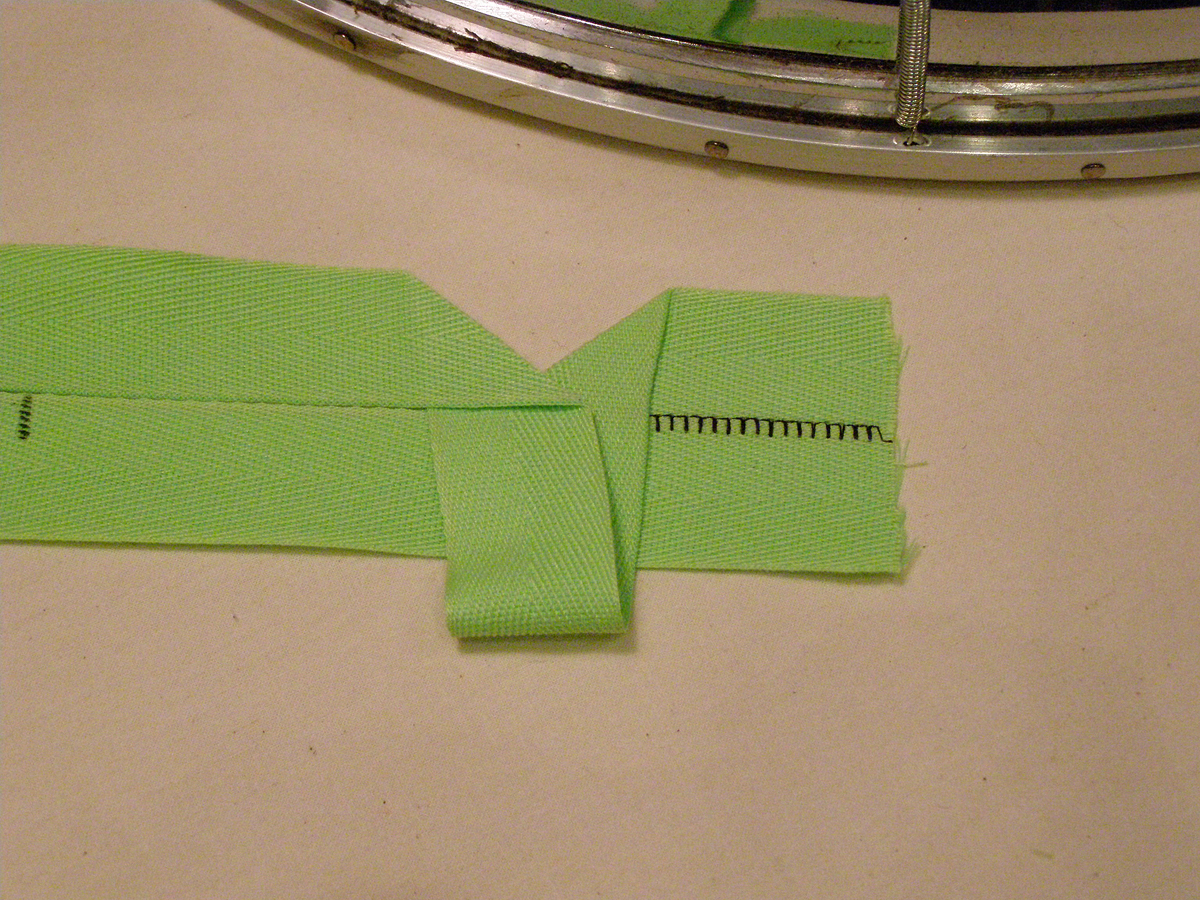 press tape at 45 degree angle origami top