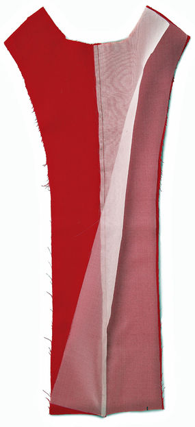 Line and Underline in one step Start at the center back seam