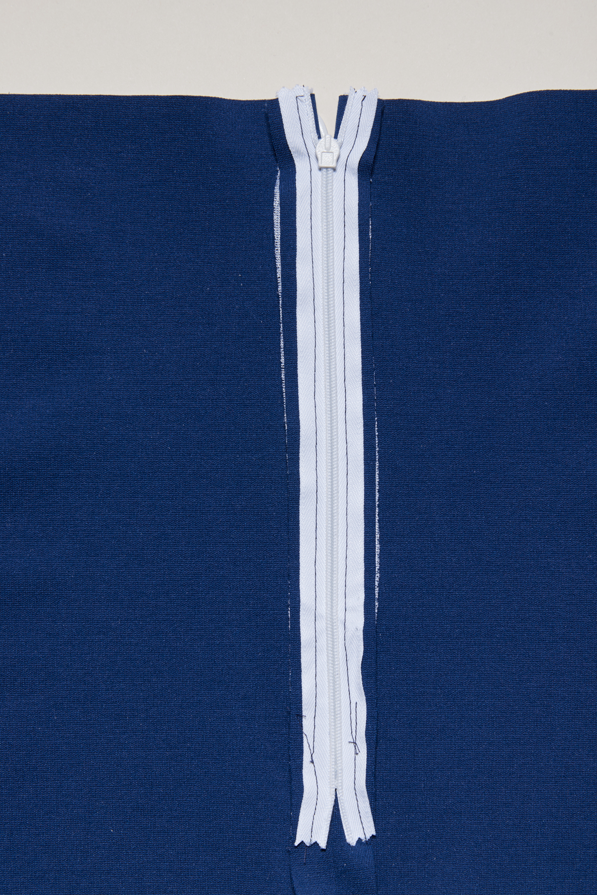 sew in the invisible zipper
