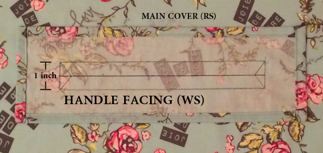 Sew around the rectangle