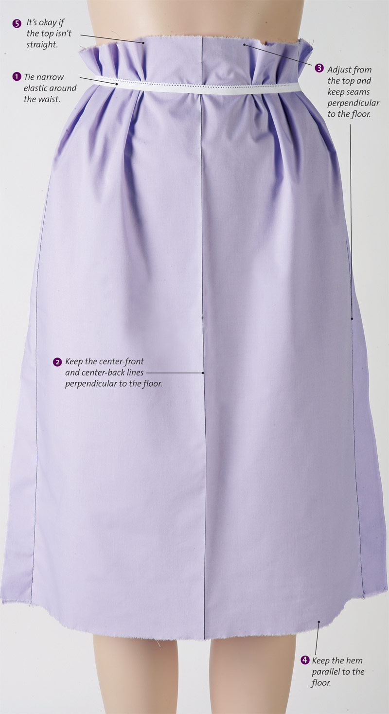 Flared skirt draping clearance
