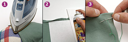 Turn and stitch