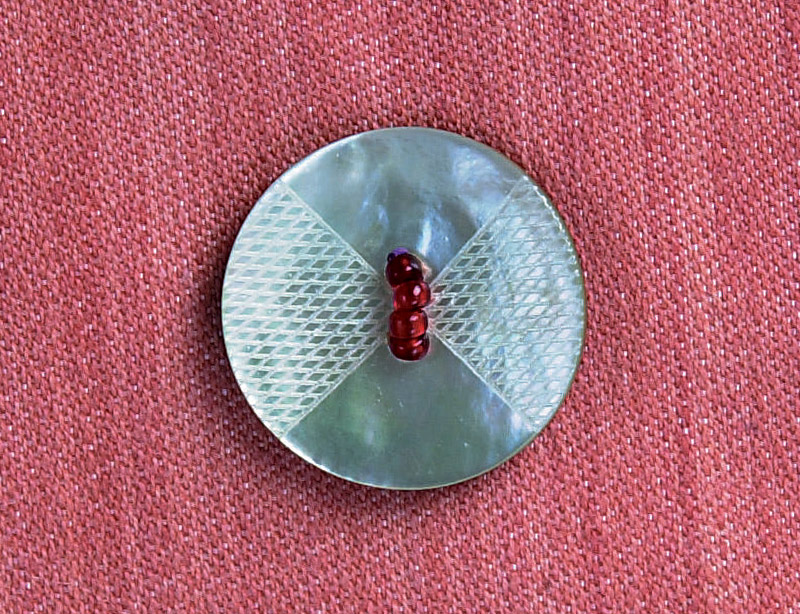 Bead-embellished button