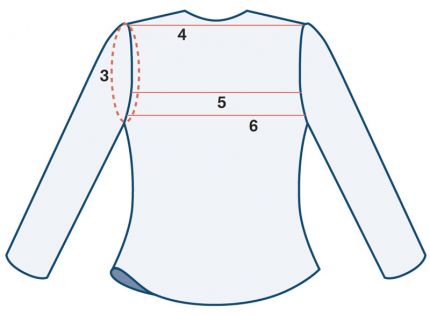 measure back width on the body
