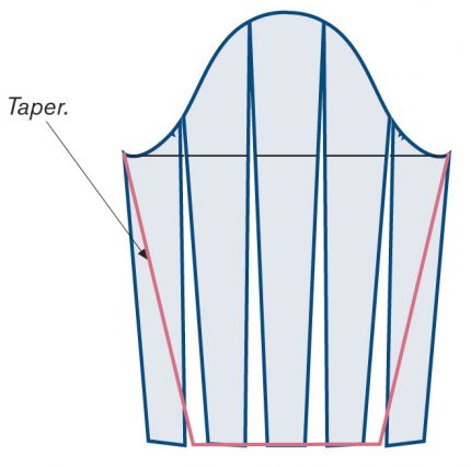 Taper for fitting sleeves