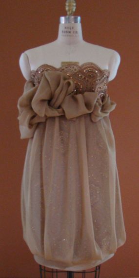 Chiffon/Beaded Tulle Dress