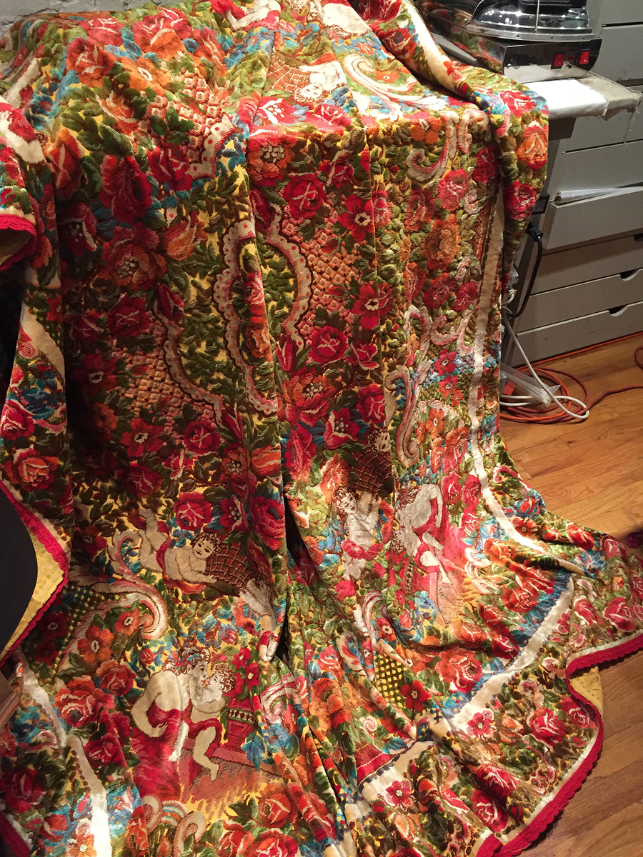 how to sew a cut-velvet frock coat