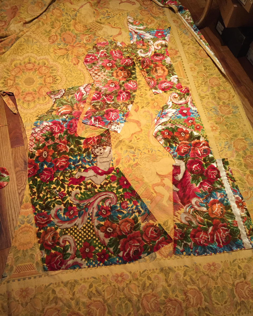 how to sew a cut-velvet frock coat