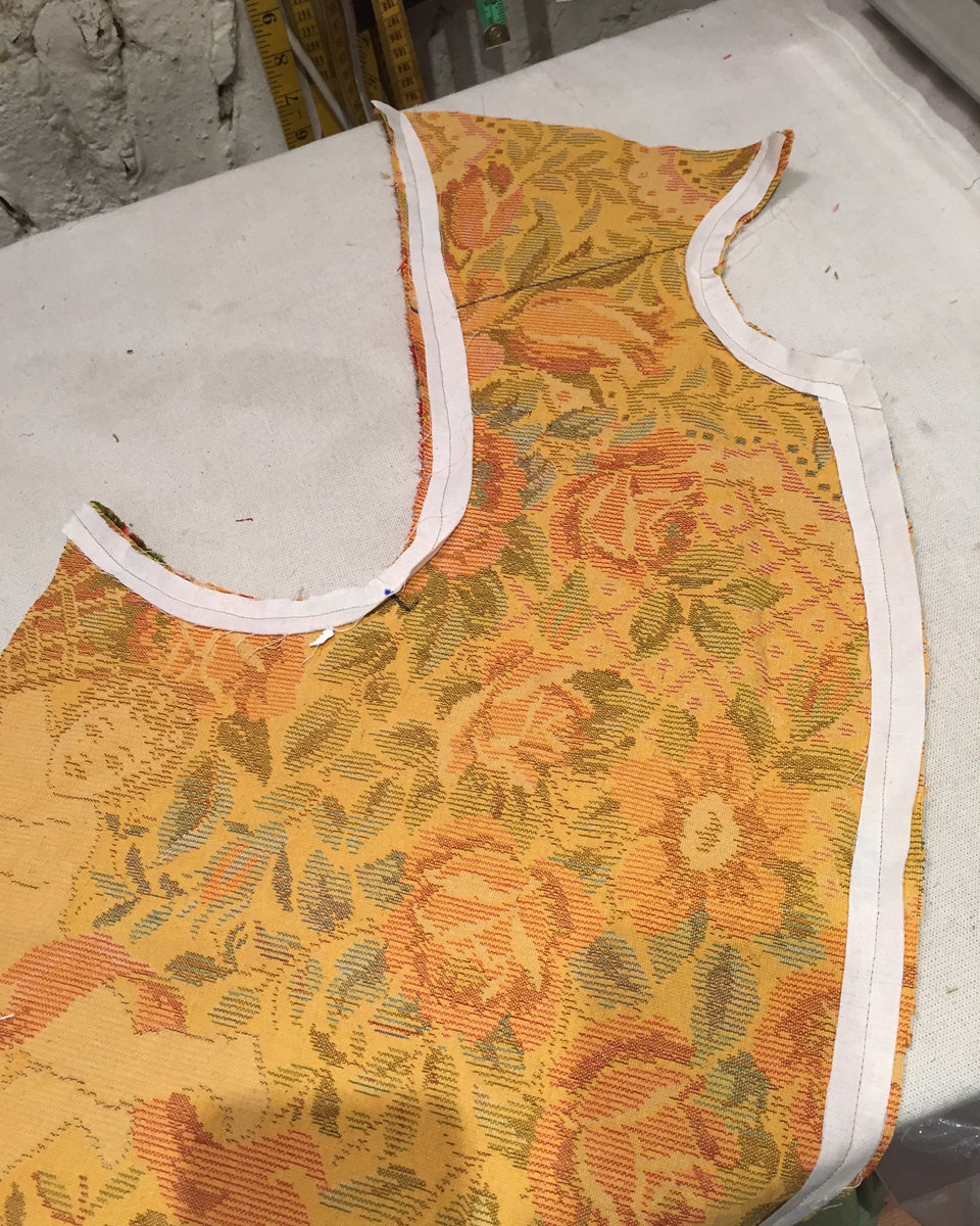 how to sew a cut-velvet frock coat