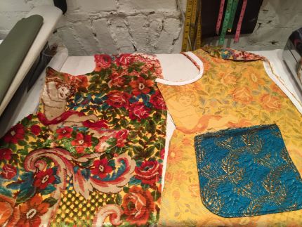 how to sew a cut-velvet frock coat