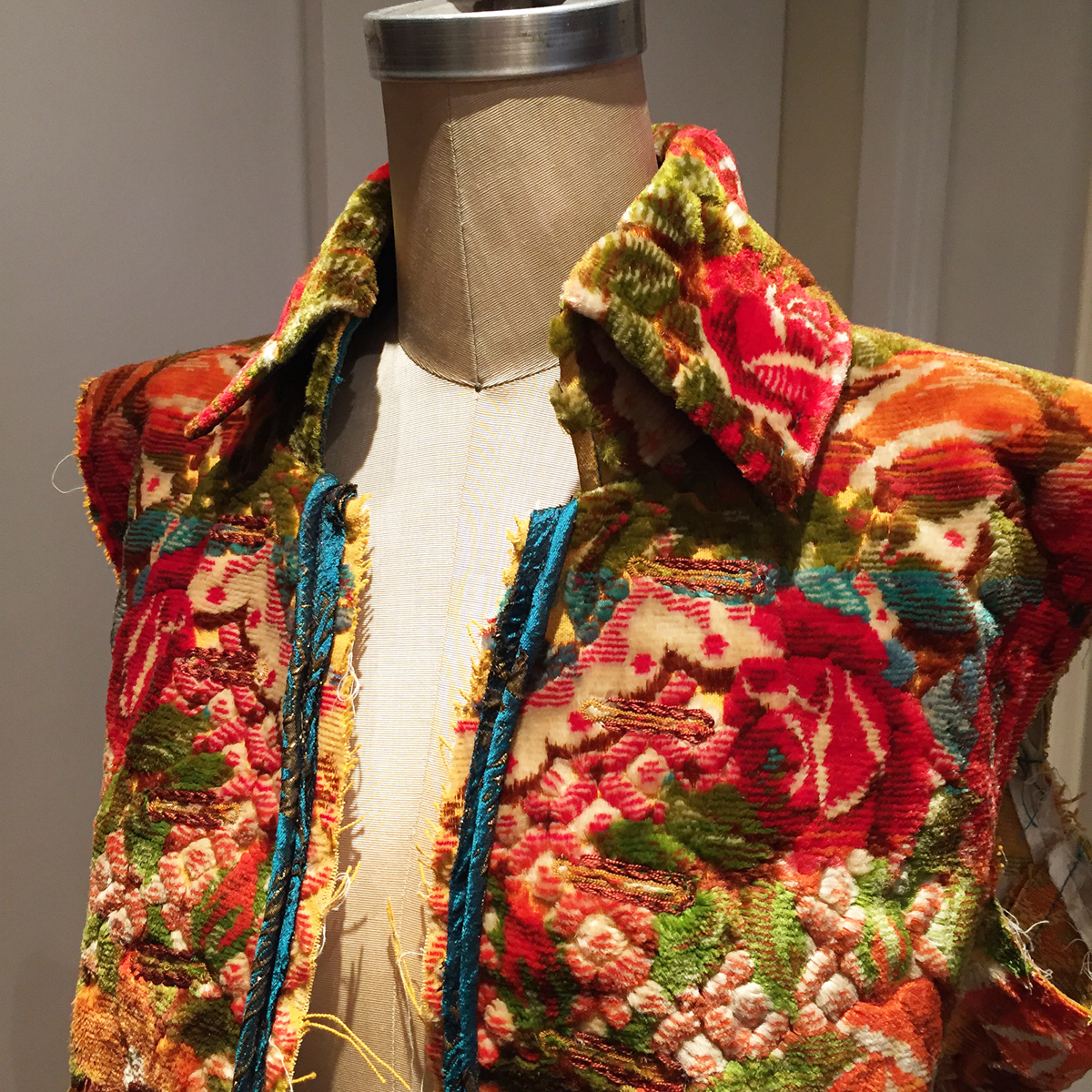 how to sew a cut-velvet frock coat