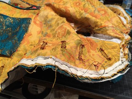 how to sew a cut-velvet frock coat