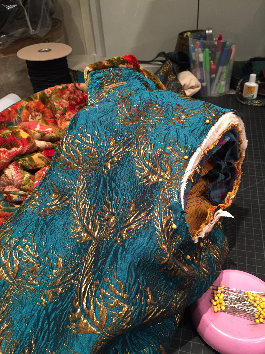 how to sew a cut-velvet frock coat