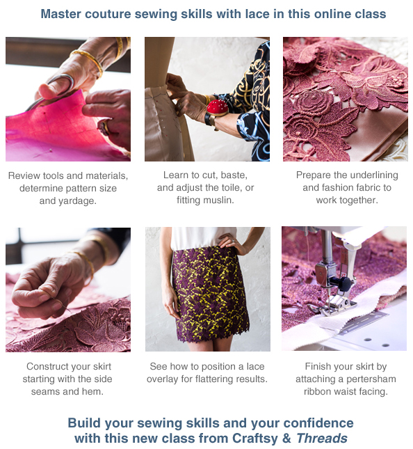 Couture Lace Skirt with Susan Khalje - Enroll now!