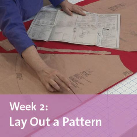 free sew-along week 2 lay out a pattern
