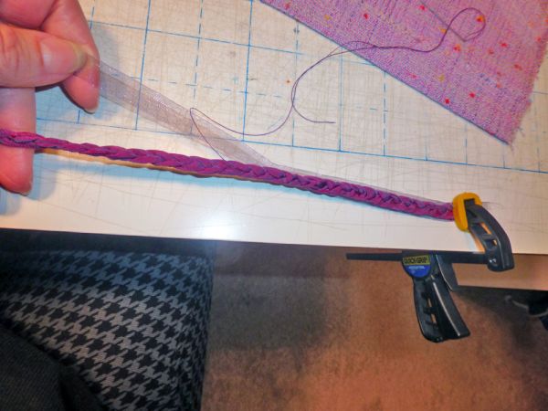 organza ribbon for stabilization