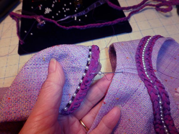 attaching the sleeve