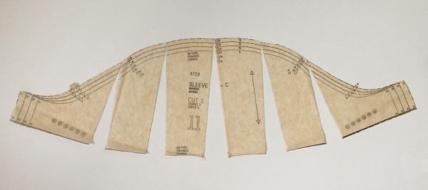 Slash the pattern for the flutter sleeve