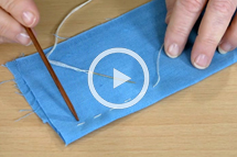 running stitch topstitching