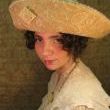 Edwardian Roll Back or Bumper Hat ca. 1904-1915